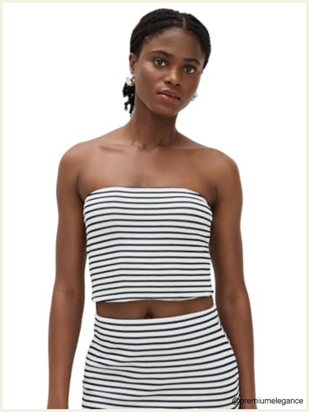 Z Supply Caffari Striped Fitted Sleeveless Tank Top